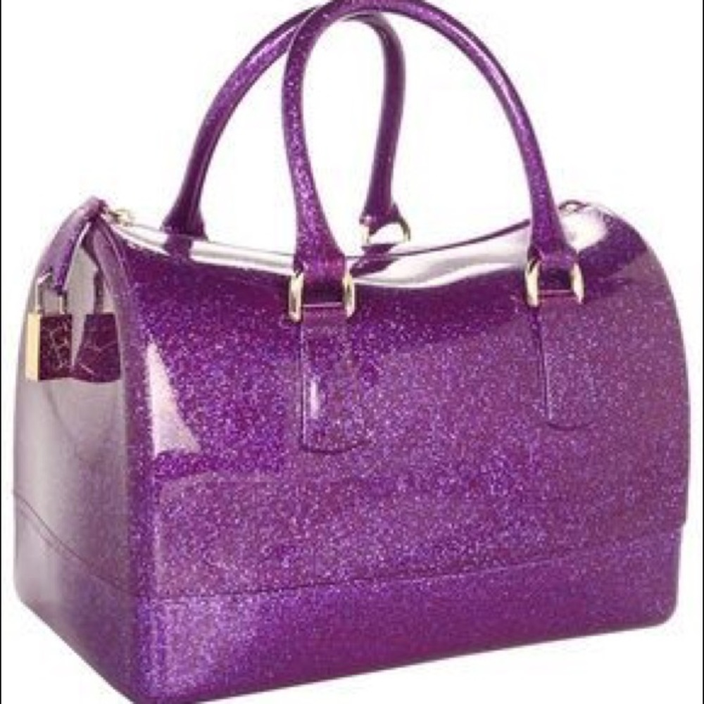 Furla Purple Candy Glitter Bag